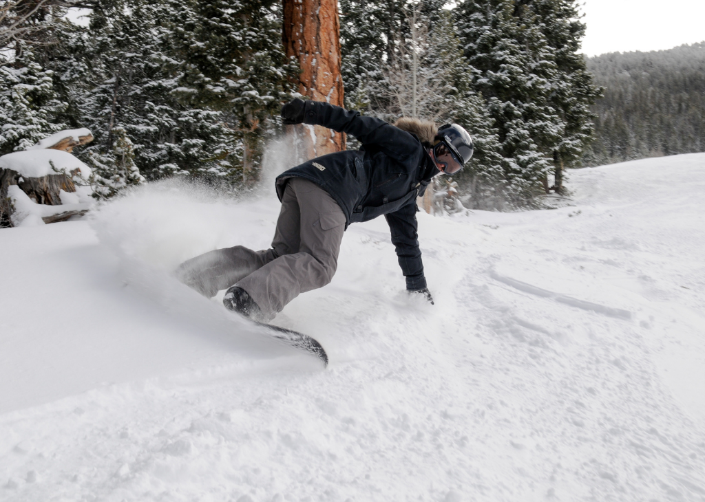 Snowboarder at Lee Canyon