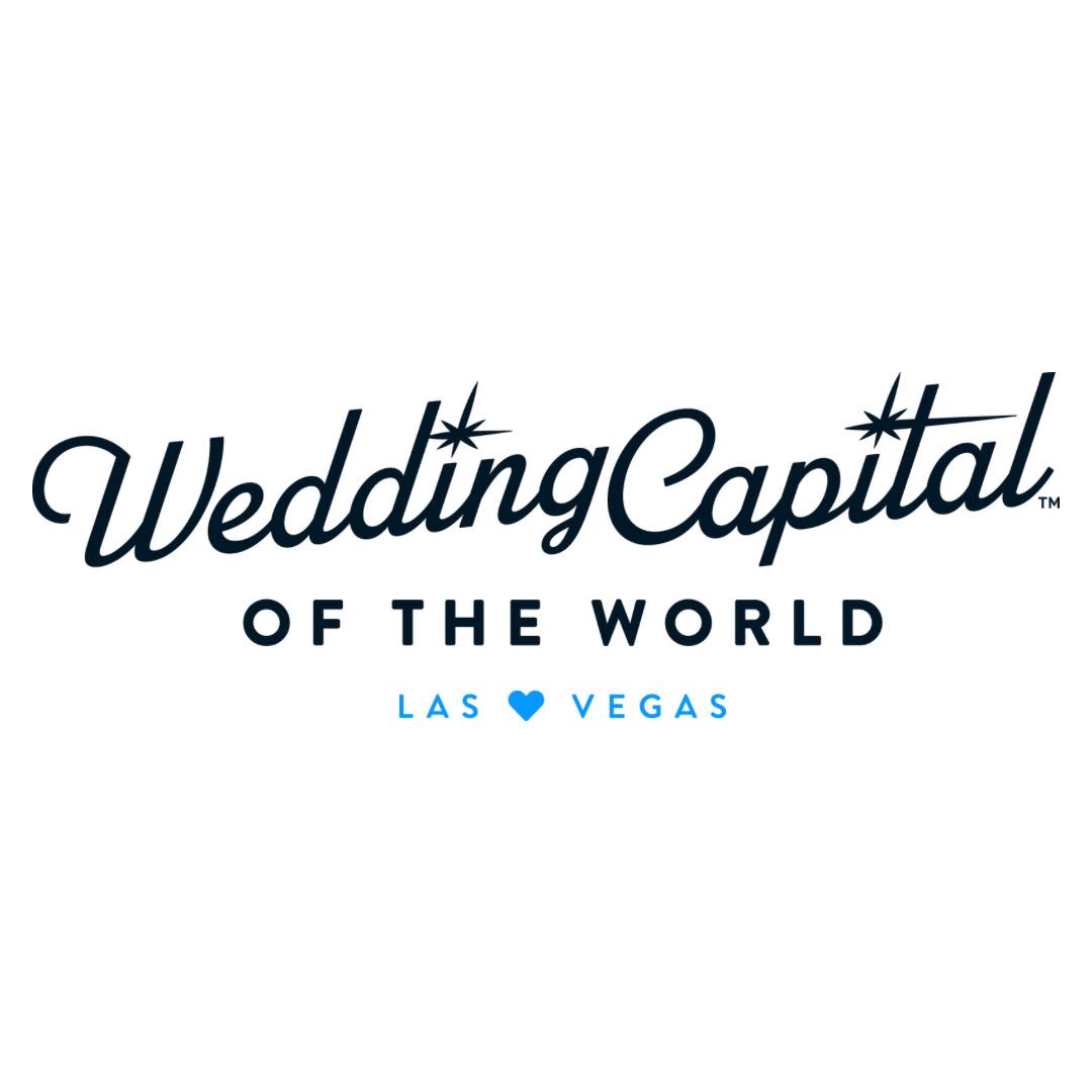 A graphic that says wedding capital of the world las vegas