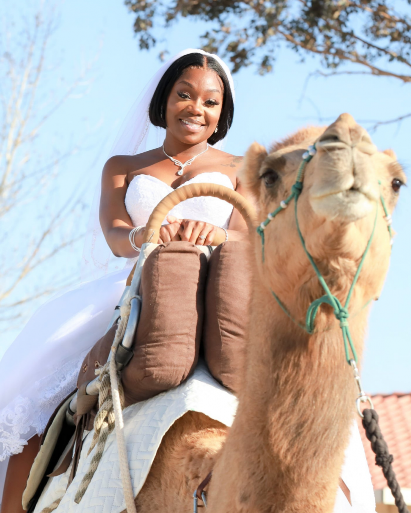 Bride on a camel