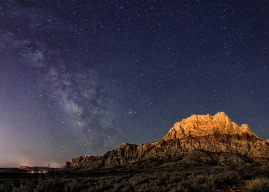 The milky way at Spring Mountain Ranch outside of Las Vegas