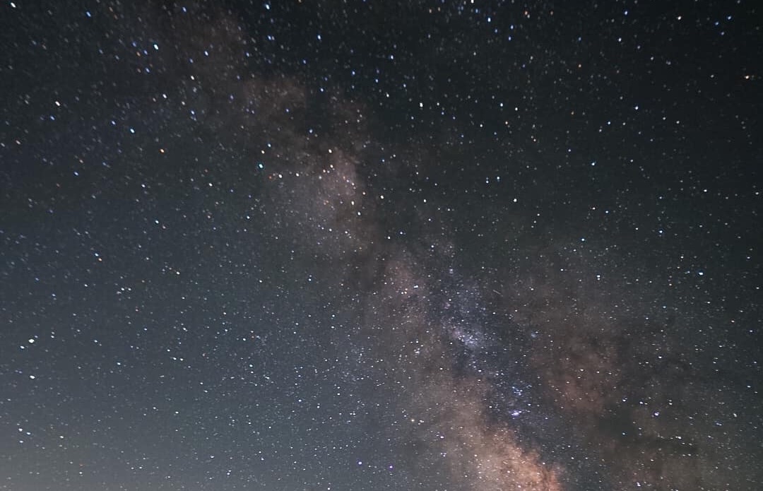 milky way in the night sky filled with stars