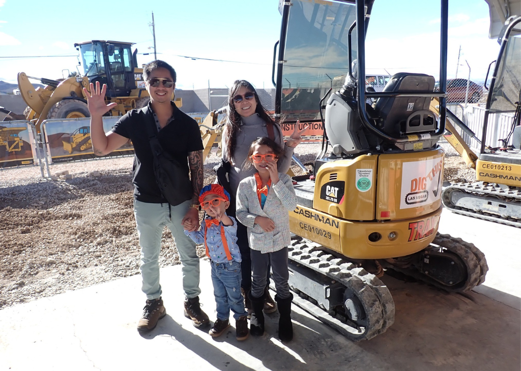 Las Vegas Territory has lots of tours and attractions. This family is enjoying a day at Dig This!