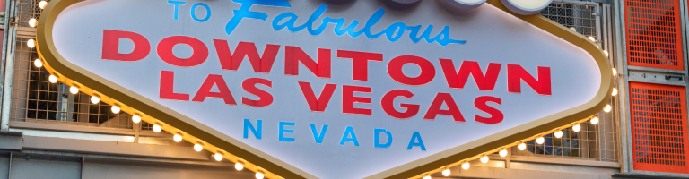 A replica of the Welcome to Las Vegas sign, but Downtown Version.