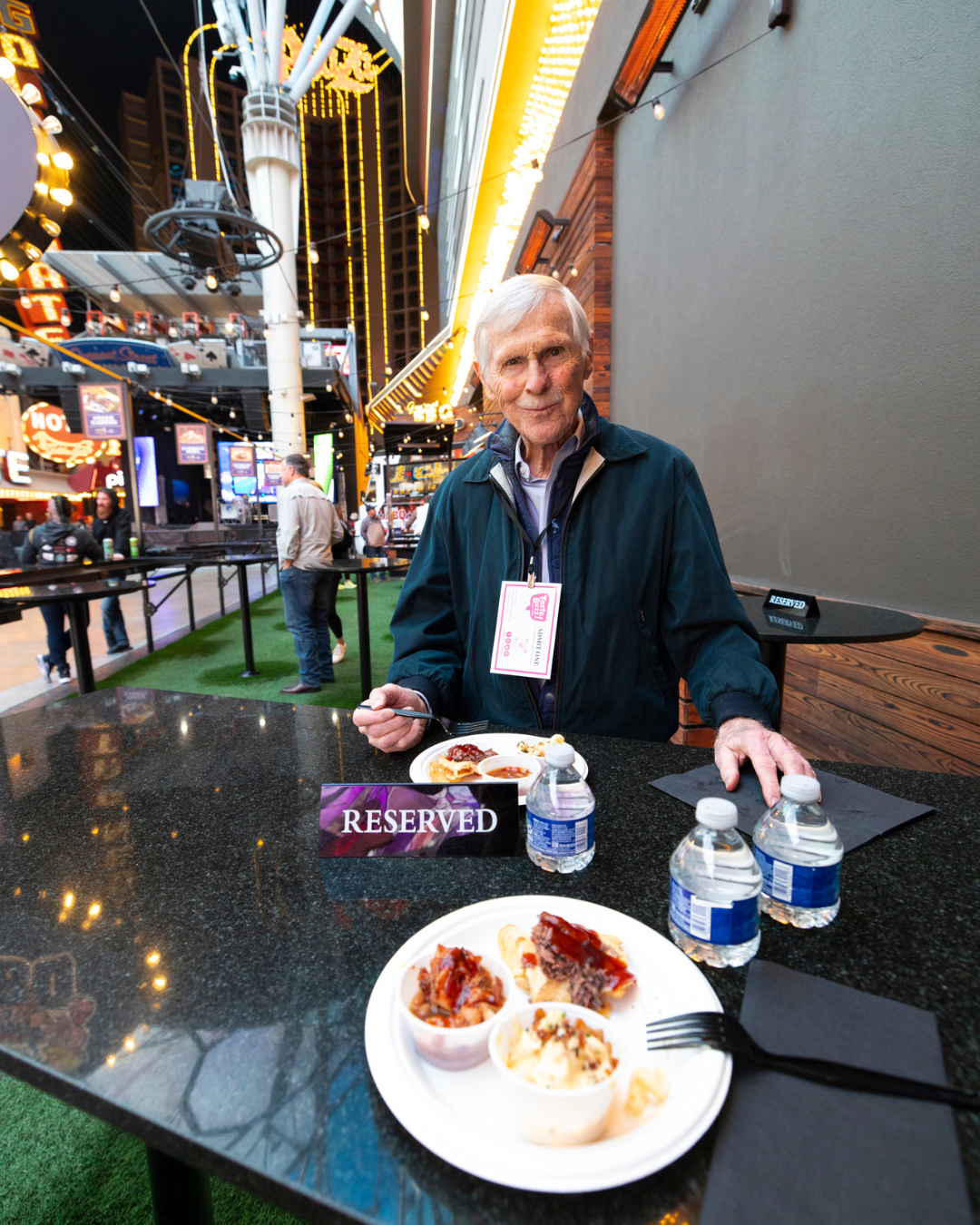 Grubbing with Taste Buzz Food Tours in downtown Las Vegas.