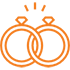 Wedding rings icon